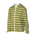 thumbnail image 2 of Pofeuu Mardi Gras Purple Yellow Plaid Print Sun Protection Outdoor Lightweight Full Zip UV Cooling Hoodie Long Sleeve Summer Clothing for Outdoor Hiking-3X-Large, 2 of 5