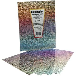 Walbest 20 Sheets Rainbow Color Holographic Sticker Paper A4 Size