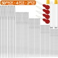 thumbnail image 3 of Deally 50 Pack Premium Large Eye Needles for Hand Sewing with Needle Threaders, Assorted Sizes, Embroidery Needles for Hand Sewing, Sewing Needles Large Eye, Big Eye Needle, 3 of 9
