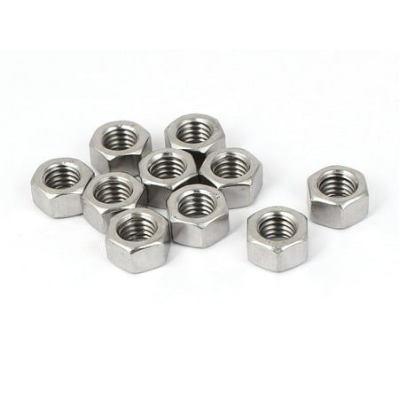 

3/8 -16 304 Stainless Steel Hex Nut Fastener 10pcs for Screw Bolt