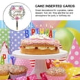 thumbnail image 4 of Gold Cake Topper Acrylic Happy Birthday Flower Dessert Toppers, 4 of 6