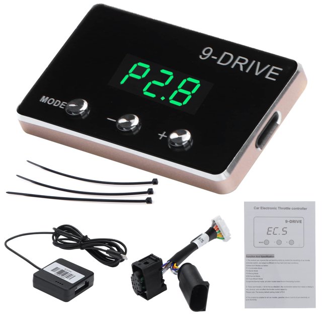 YIBEICO Contrôleur de Réponse d'Accélérateur, Pédale de Course Électronique Intelligente 9 Modes pour BMW Tous Modèles Mini Cooper One Countryman HYUNDAI Genesis Range Rover(875)