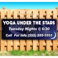 thumbnail image 1 of Yoga Under The Stars 13 oz Vinyl Banner With Metal Grommets, 1 of 4