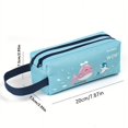 thumbnail image 2 of Get Ready for Blast Off with Our Space Astronaut Portable Pencil Case - Double-Layered, Large Capacity, and Adorably Cute Cartoon Animal Design - Perfect for School Supplies Storage and Gift Giving!, 2 of 4