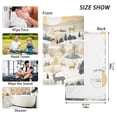 thumbnail image 3 of Deers Pines Trees Sun Hand Towel Bath Towels Face Towels Cotton Absorbent for Home Hotel Spa Swimming Yoga Sports Decorative Towel Set of 2, 3 of 8