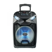 Axess PABT6030 12 in. Bluetooth Party Speaker With Round LED Lights