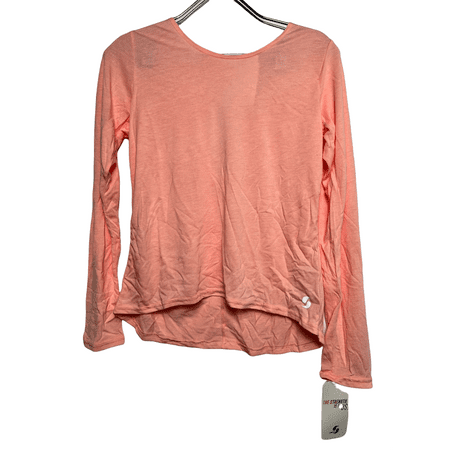 Soffe Girls' Long-Sleeve Dance Top Peach Bud Heather - XL
