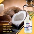 thumbnail image 5 of Sanit Silky Clean Antibacterial Liquid Gel Hand Soap Refill - Advanced Formula with Coconut Oil and Aloe Vera - All-Natural Moisturizing Hand Wash - Made in USA, Vanilla, 64 oz, 5 of 8