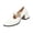 Beige, variant on HTHLVMD Women's Mary Jane Heels, T-Strap Block Heel Shoes, Vintage Style Pumps, Everyday Work Shoes, Dressy Work Shoes, Women's T-Strap Mary Jane Pumps, Block Heel, Round Toe Dress Shoes, Silver 6.5