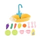 thumbnail image 5 of Juguetes de fregadero de cocina con accesorios de agua corriente, de ciclo del agua, regalos de cumpleaños, juguetes de simulación para niños, Amarillo, 5 of 9