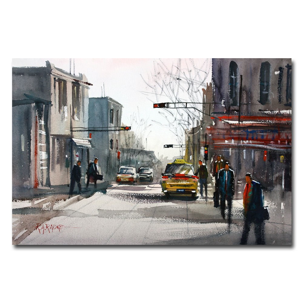 Trademark Art "Taxi" Canvas Art by Ryan Radke