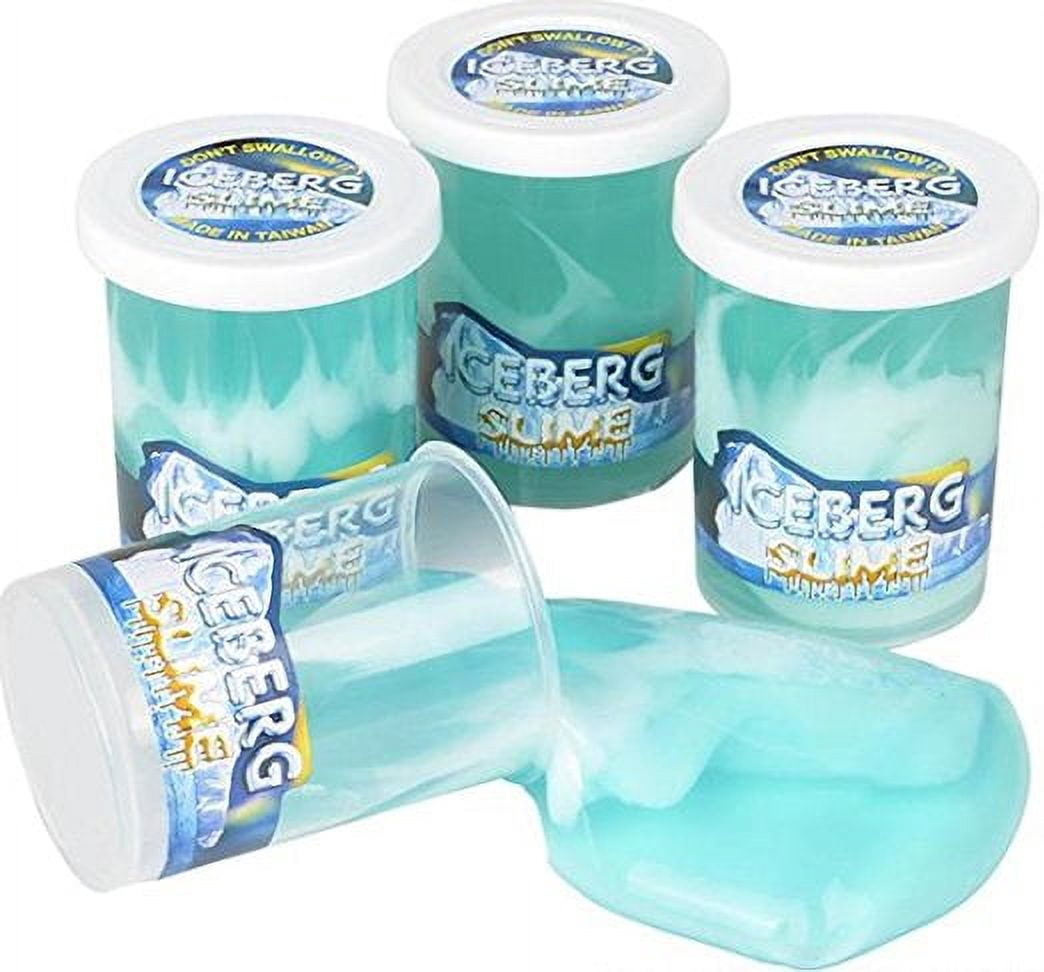 Lot of 12 - 2.4" Iceberg Slime Canisters - Kid's Love Slime Fun Toy!