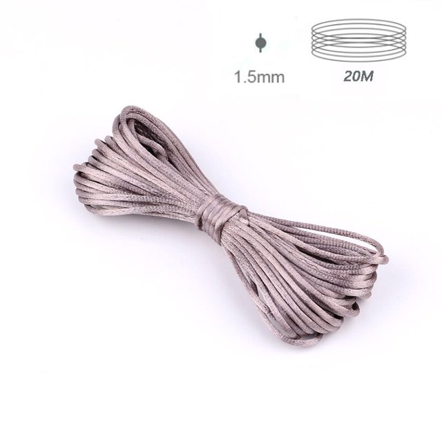 TYRY.HU-collar masticable para bebé de 20-80 metros, accesorios de 1,5mm/2mm/2,5mm, cordón de nailon de seda satinada para cadena de chupete de bebé, herramientas de bricolaje Tan Jianjun unisex