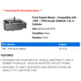 thumbnail image 2 of Front Engine Mount - Compatible with 1989 - 1998 Suzuki Sidekick 1.6L 4-Cylinder 1990 1991 1992 1993 1994 1995 1996 1997, 2 of 2