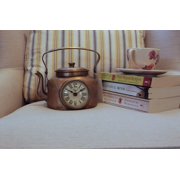 Hand Crafted Brass Kettle Table Clock