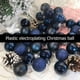 thumbnail image 5 of Adornos De Bolas De Navidad 36 bolas de Navidad de plástico para accesorios de fiesta de vacaciones en casa (azul marino), 5 of 7