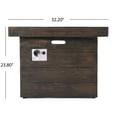 thumbnail image 3 of Tabitha Brown Magnesium Oxide Square Gas Fire Pit, 3 of 15