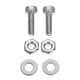 thumbnail image 4 of Universal tonearm headshell cartridge mounting kit stainless steel bolts hex, 4 of 5