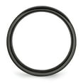 thumbnail image 2 of Chisel Stainless Steel Polished Black IP-plated 6mm Flat Band, 2 of 7