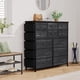 thumbnail image 2 of Qinaqin Negro 12- cm de Profundidadrawer Tela Profundidadresser con Convenient Side Pockets Ideal Almacenamiento Solution para Bedrooms Living Rooms Alturaallways y Closets, 2 of 7