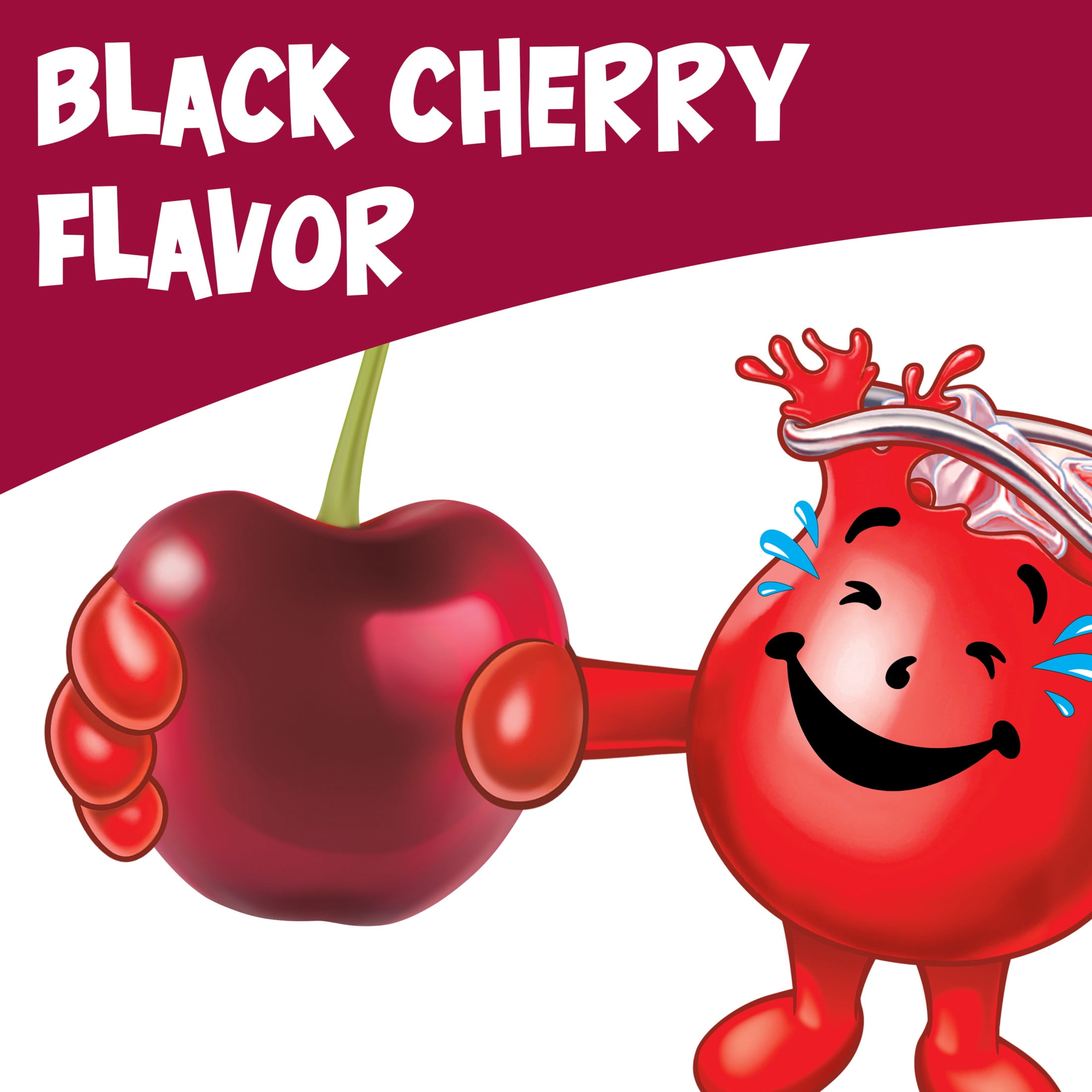 (12 pack) Kool-Aid Unsweetened Black Cherry Powdered Soft Drink Mix, 0.13 oz Packet, Powders