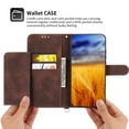 thumbnail image 4 of Leather Flip Wallet Case For iPhone 15 Pro Max 15Pro 15Plus 14ProMax 14Pro 14Plus 13 13ProMax 12 ProMax 12 Mini 11 11ProMax Xs Max XR 7 8 SE Leather Case Card Slot Protect Cover, 4 of 9