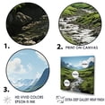 thumbnail image 3 of Designart "French Alpine Mountains" Landscape Mountains Floater Framed Wall Art Prints, 3 of 5