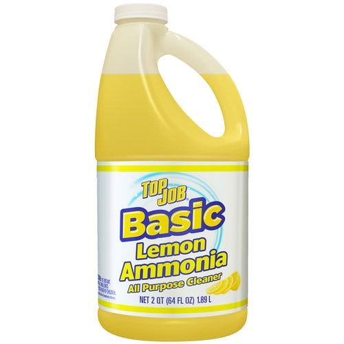 Top Job Basic Lemon Ammonia All Purpose Cleaner, 64 fl oz