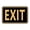 Black Gold, variant on Classic Framed Exit Sign (Black /Gold) - Small