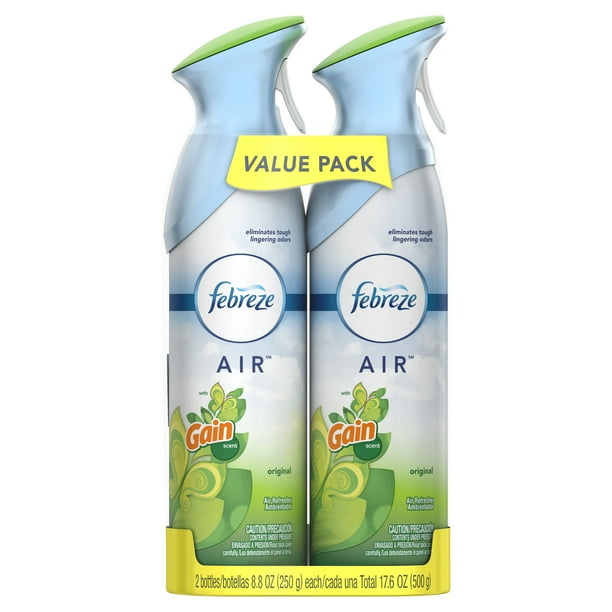 Febreze Air Effects Air Freshener, Gain Original Scent, 2 Ct, 17.6 Oz