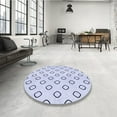 thumbnail image 4 of Ahgly Company Tapis d'Intérieur Lavables en Machine Rectangle Bleu Lavande Transitionnel, 5' x 7', 4 of 7