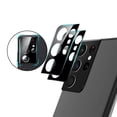 thumbnail image 2 of Paquete de 2 compatibles con Samsung Galaxy S21 Ultra de 6,8 pulgadas, protector de lente de cámara compatible con desbloqueo de huellas dactilares fácil instalación sin burbujas Zhivalor 221056, 2 of 8