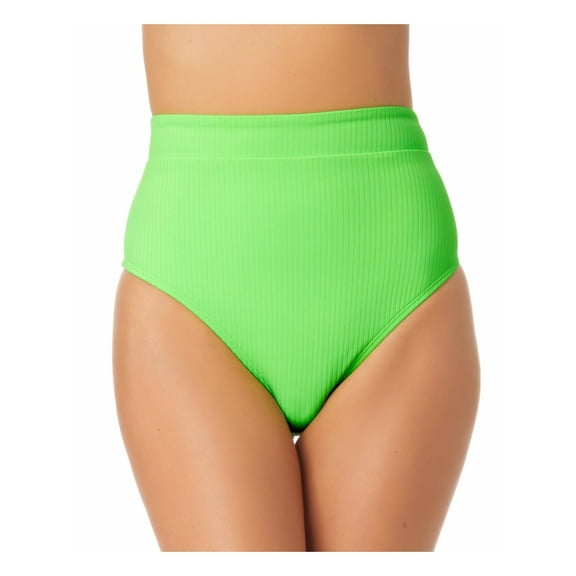 California Waves Womens Juniors High Waist Ribbed Swim Bottom Separates