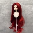 thumbnail image 3 of Peluca De Muñeca De Seda Larga Y Rizada Con Raya Central Para Muñecas Articuladas Con Bolas Peluca De Muñeca De Pelo Largo Y Rizado Con Raya Central Peluca De Muñeca De, 3 of 7