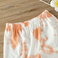 thumbnail image 4 of Dooleck Toddler Girl Tie Dye Outfit Shirt Tops Shorts Little Girl Clothes Set, 4 of 8
