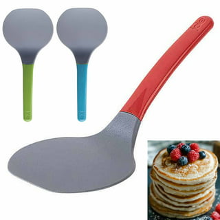 Silicone Pancake Spatula Turner with Lengthened Handle, Heat Resistant  Cooking Spatulas for Nonstick…See more Silicone Pancake Spatula Turner with
