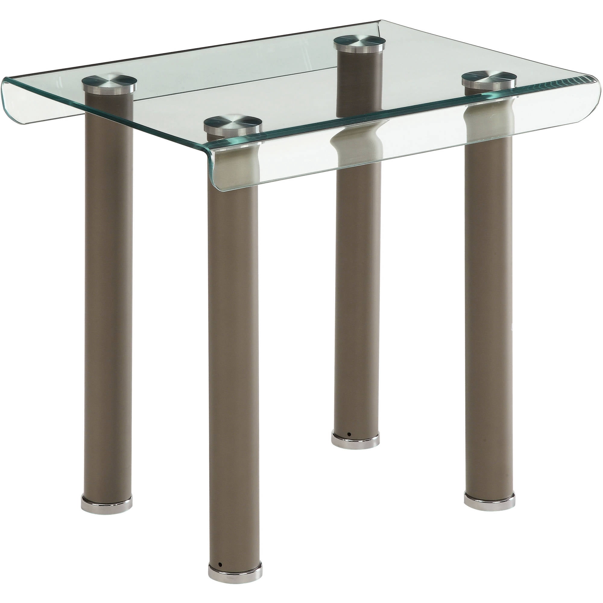 Furniture of America Ramey Contemporary 2-Piece Coffee Table Set, Champagne