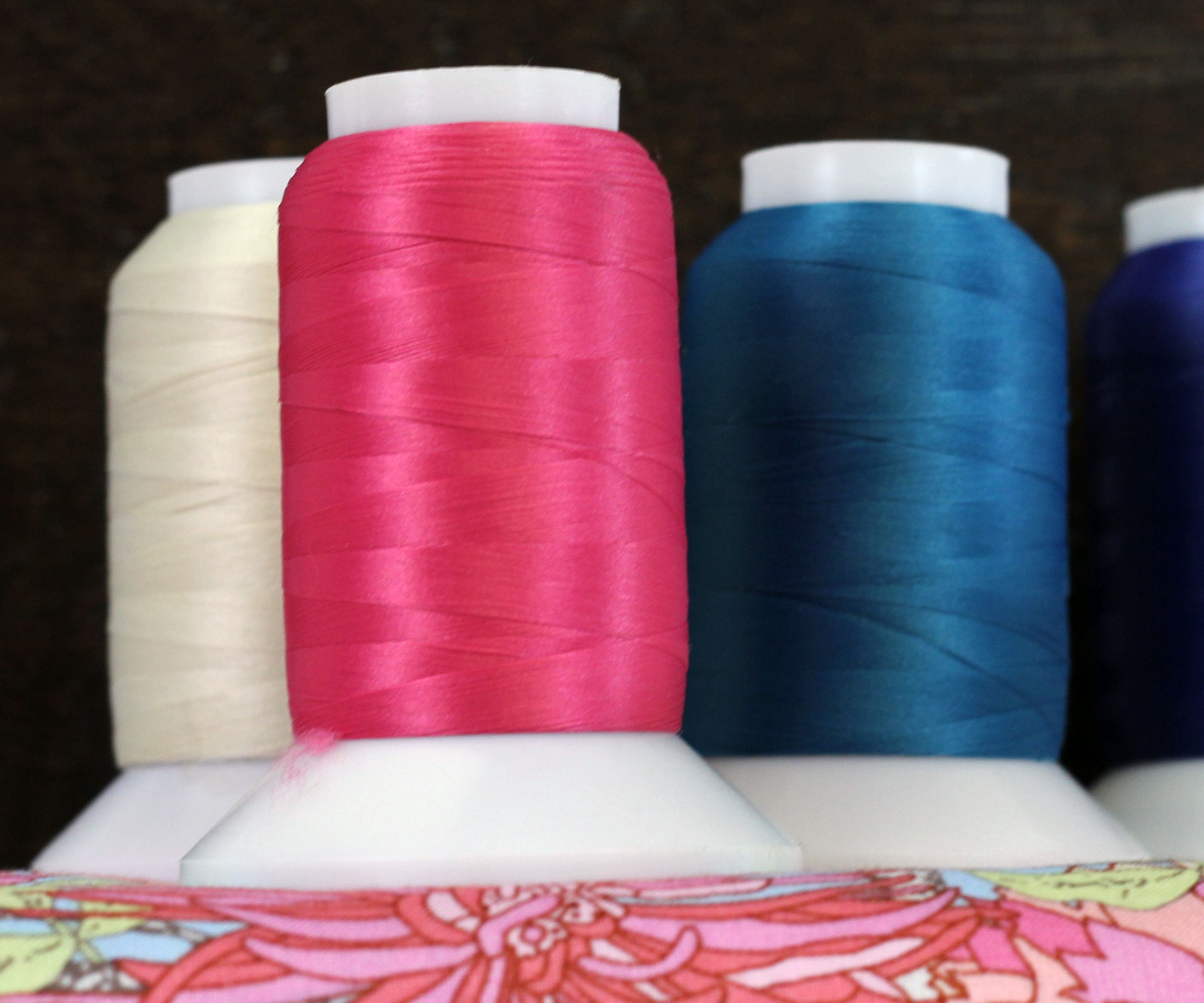 Wooly Nylon Thread by Threadart - 40 Color Set - 1000 Meter Spools - Serger Sewing Stretchy Thread