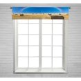 thumbnail image 1 of ABPHQTO Cenefa de cortina de ventana con balas de paja y un arcoíris Bolsillo para barra 30x130 cm, 1 of 1