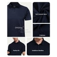 thumbnail image 4 of OYGSieg Polo de manga corta de secado rápido, paquete de 5, talla XL, 4 of 7