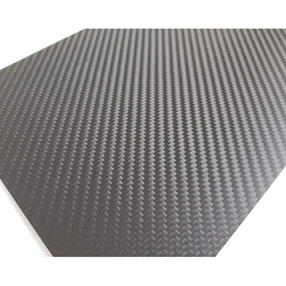 Plaque de Plaque Stratifiée en Fibre de Carbone 100 % 2.5mm 200x300mm, Finition Mate en Sergé 3K