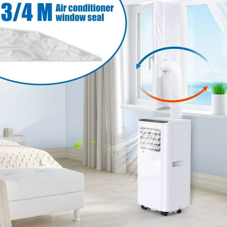 

Welpettie 13.1ft Window Seal for Portable Air Conditioner Oxford Cloth Waterproof Air Conditioner Window Seal