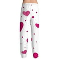 thumbnail image 6 of Hearthz Mens Valentines Day Pajama Pants Men's Pajama Pants Love Heart Print Drawstring Wide Leg Mens Lounging Pants with Pocket, 6 of 6