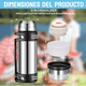 thumbnail image 2 of Termos De Acero Inoxidable Camping Para Café Y Agua 2.5l Xtellar plateado, 2 of 3