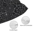 thumbnail image 3 of Honeii Spider Web Black Print Pillow Cases,Plush Throw Pillow Covers,Decorative Pillowcase for Sofa, Couch, Living Room-14"x20", 3 of 6