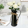 thumbnail image 5 of Galvanized Metal Pitcher Vase Vintage Watering Can Flower Holder Shabby Chic Decor for Home Table Mantel Shelf Centerpiece, 5 of 5