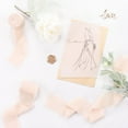 thumbnail image 2 of Holzlrgus Rose Petal Handmade Fringe Chiffon Silk Ribbon 1-3/4" x 7Yd 4 Rolls Frayed Ribbons for Wedding Invitations Bridal Bouquets Wrapping, 2 of 5