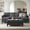 DarkGray, variant on Jarenie Chireca 101" U-Shaped Sectional Sleeper Sofa Bed with Storage Ottoman, 4-Seater Sofa, Dark Grey