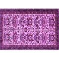 thumbnail image 1 of Ahgly Company Indoor Rectangle Persian Purple Traditional Area Rugs, 5' x 8', 1 of 4
