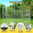 thumbnail image 4 of 10x10Extra Large Outdoor Dog Kennel Without Roof Dog Pen For Outside With Secure Lock(10'L X 10'W X 6'H), 4 of 7
